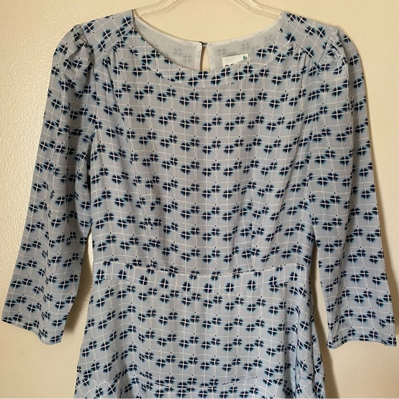 Reiss Giselle Watercolor Check Printed Frill Layered Mini Dress - Picture 5 of 11